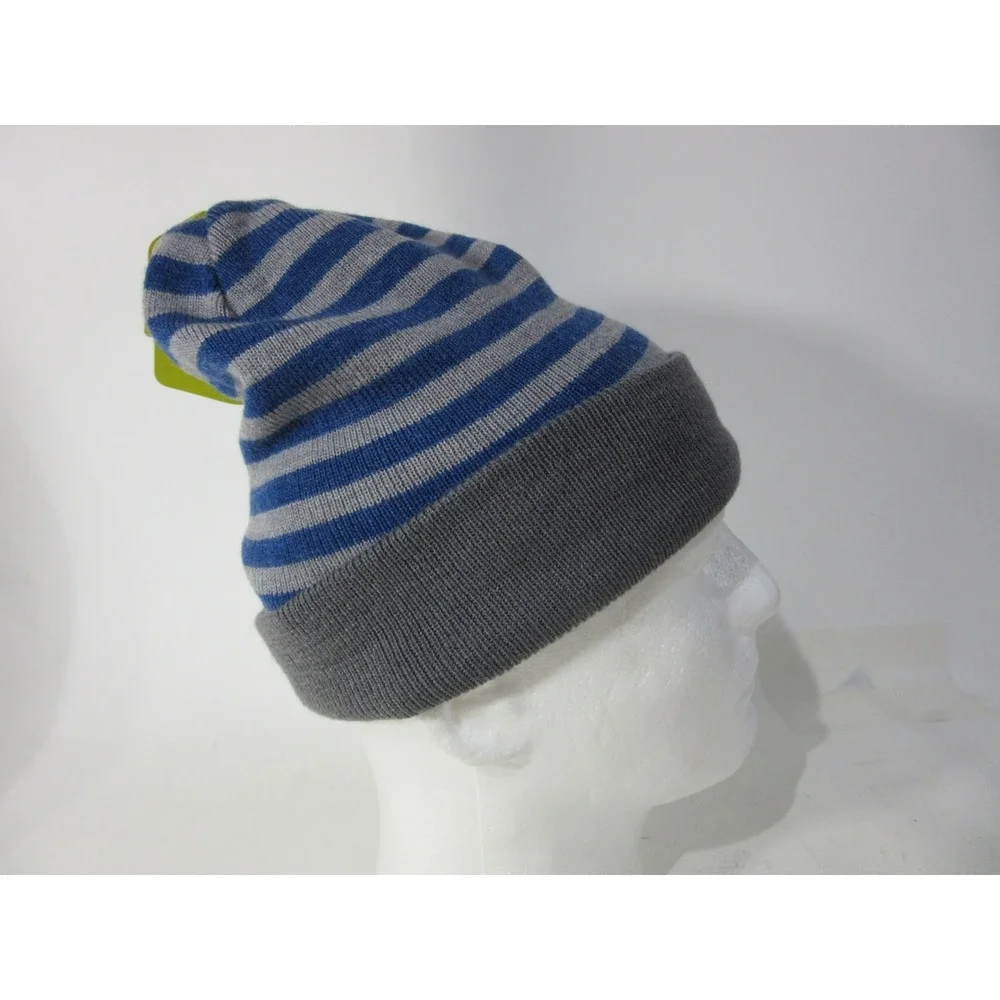 Sunday Afternoons Saturn Beanie Kids M/L Blue Gray New Marine Striped UPF50+